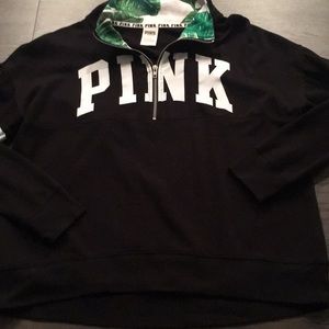 VS PINK HALF ZIP HOODIE